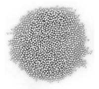 1500 Pezzi Di Perline Rotonde Lisce Distanziatori Argento Perline A Sfera Sciolte 4 Mm, Per Creazione Di Bracciali Artigianali