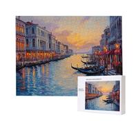 1500 Pezzi di Puzzle, Gran Muro dell'Acqua di Venezia1500 Pezzi di Puzzle per Adulti, Regalo di Anniversario e Natale, Decor Della Casa, Prevenzione Della Degenerazione Cerebrale Negli Anziani v-827