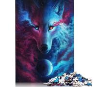 1500 pezzi "Dove luce e oscurità si incontrano" per adulti. Puzzle in legno difficili per adulti e adolescenti dai 12 anni in su. 1500 pezzi (85x57 cm).