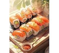 1500 pezzi Frameless Puzzle Fai Da Te,Sushi delizioso puzzle,Puzzles in legno,Jigsaw Classici per Adulti e Bambini da 3 Anni