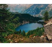 1500 Pezzi Jigsaw Puzzle,Adatto per la Decorazione di Natale - Lago montagne valle rendena 87x57cm