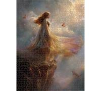 1500 Pezzi Puzzle Adulti - Angelo & Farfalla - Decorazione Murale 1T#2485 | Puzzle in Legno, Tagliati con Precisione, Inchiostro dai Colori Vivaci, Hobby Statico, Decorazione per Casa, Regalo, 57x87cm