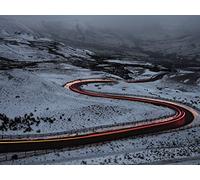 1500 Pezzi, Puzzle Adulti,per Adulti e Bambini dai 14 Anni - Curve sulla strada innevata 87x57cm