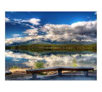 1500 Pezzi Puzzle Difficile, Sfida per Adulti-Panchine,costa,lago 87x57cm