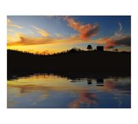 1500 Pezzi Puzzle Difficile, Sfida per Adulti-Sera,contorni,lago 87x57cm