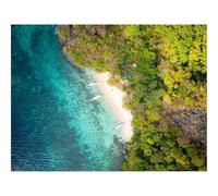 1500 Pezzi Puzzle per Gioco Familiare-Costa,vista aerea,mare 87x57cm