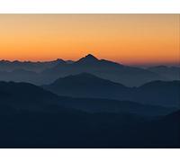 1500 Pezzi Puzzle,Regalo per Amore e Amico - Montagne nebbia orizzonte 87x57cm