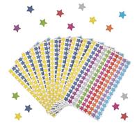 1500 Pezzi Stelline Adesive, 10 Colori Adesivi A Forma Di Stella, 10mm Adesivi Premio, Adesivi Decorativi, Glitter Adesivi, Stickers Adesivi Etichette per l'insegnante, Studenti, Ricompensa, fai da te
