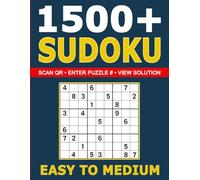 1500+ Sudoku Puzzles Easy to Medium: Bonus Content • Instant QR Solution Access