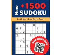 1500+ Sudoku Puzzles for Adults - Large Print A4 Book with Easy to Expert Levels + Online Sudoku Solver!