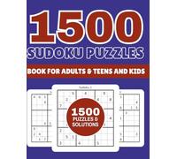 1500 Sudoku Puzzles: sudoku puzzle book for adults, easy to hard sudoku, brain-boosting sudoku puzzles, large print sudoku puzzle, fun sudoku for ... beginners, sudoku activity book for adults