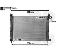 VAN WEZEL 15002007 Radiatore motore