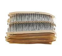 1500Pcs 1/4W 5% Carbon Film Resistor 75 Values Assorted Kit 1 ohm~10M ohm Range ICXLPMC