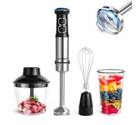 1500W Frullatore a Immersione 4 in 1 Hand Blender in Acciaio Inox Multifunzione
