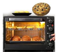 1500W large capacity oven, 40L countertop electric stove and grill, for baking, roasting, grilling, adjustable temperature, 90℃~230℃ temperature control, baking tray and grill,