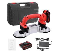 1500W Piastrelle Piastrelle Macchina Piastrelle Vibratore Ventosa Regolabile Protable Strumento di livellamento automatico del vibratore del pavimento con batteria(Rot)