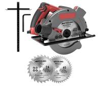 1500W sega circolare elettrica 5000 giri/min 190mm sega corpo in alluminio taglierina portatile utensili da taglio for carpenteria sega da tavolo for la lavorazione del legno(Type A With 2 Blades)