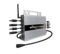 1500W Solar Grid Tie Inverter MPPT Onda Sinusoidale Pura Micro DC AC 24V 48V 120V Microinverter Convertitore Elettrodomestico Sicuro Stabile(700W)