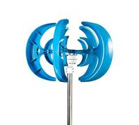 1500W Turbina Eolica Lanterna Turbina Eolica Verticale 12V 24V Motore Quick Start Home Farm Hybrid Street Light con Controller MPPT(Blauw,Without controller,24V)