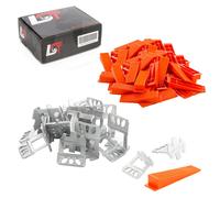 1500x Zuglaschen 3mm+400x Zeppe Set 1900-teilig Nivelliersystem Piastrelle