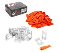 1500x Zuglaschen XL 2mm + 400x Zeppe Set Nivelliersystem Fliesenstärke 12-20mm