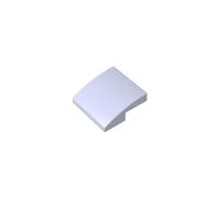 15068 Mattone Curvo Arcuato Pendio Curvo 2x2x2/3 50 Pezzi GDS-659 compatibile con Lego Mattoncini da Costruzione Colore:Gris clair vintage
