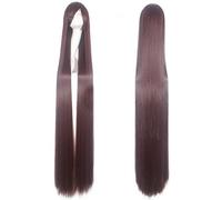 150cm Straight Super Long Anime Cosplay Wig With Bangs Synthetic Hair Black Blue Purple Red Orange White Wigs For Women Rose Net OneSize picturecolor1