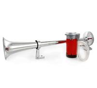 # 150DB 12V Fanfara Ad Aria Super Forte Singola In Cromo Per Camion Barca Treno