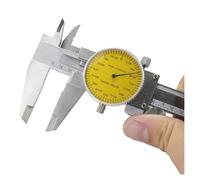 150mm 0.02mm/0.001 "quadrante in acciaio inossidabile calibro a corsoio comparatore quadrante in plastica strumenti di misurazione dello spessore Misura Precisione(Metal inch 1024)