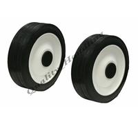 150mm 15.2cm Tosaerba Ruota, Ricambio Gomma Ruota Camion Carretto - Set Di 2