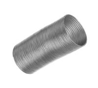 Ø 150mm Condotto d'aria Flessibile per Cappa da Cucina, Condizionatore d'aria, Aspiratore, Asciugatrice - Tubo di Scarico Semirigido da 1.5m - Condotti di Ventilazione - Alluminio