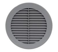 150mm Griglia di Ventilazione con Zanzariera - Griglie D'Aerazione - Plastica ABS Grigio