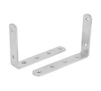 150mmx100mm acciaio inox parete sagomata ad L montato squadretta rinforzo 2pz