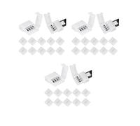 150Packs Connettori RGB Un 4 Pin con Striscia di Luce LED 10mm Striscia LED Gapless Prolunga per Adattatore Senza Saldatura