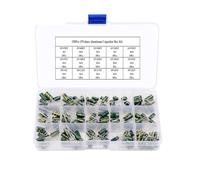 150Pcs/Box Aluminum Electrolytic Capacitor Kit 15Values 10-50V Capacitors Assorted Kit Repair DIY EKFBQBGW