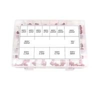 150pcs CBB Polypropylene Film capacitor Kit 10NF - 68NF 400V 630V Capacitance Assortment Set 22NF 47NF 100NF 220NF 470NF 560NF AUOQKQUT