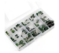 150Pcs Polyester Film Capacitor Kit Assortment Set 15Values 0.33NF 2A331J 470NF 2A474J 2A821J 2A102J 2A393J 2A474J MQXFCZUX