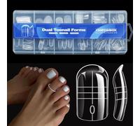 150pcs Precise Scale ABS Nails Forms for Rapid Gel Nails Extension on Fingers and Toes Strength for Professional Use Scale Nail Forms
