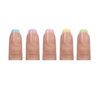 150Pcs Press On Nail Gel Fakes Unghie Punte 3 in 1 Pre Coloreds French Nails Fakes Unghie 14 Dimensioni Per Estensioni Unghie Premere Sul Chiodo