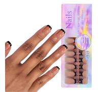 150Pcs Press On Nails Gel False Nail Tips 3 in 1 Pre-Colorate Unghie Francesi Unghie Finte 14 Misure Per Estensioni Unghie X Coat Tips 3 In 1 Kit Sistema Gel