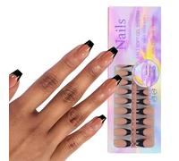 150Pcs Press On Nails Gel False Nail Tips 3 in 1 Pre-Colorate Unghie Francesi Unghie Finte 14 Misure Per Estensioni Unghie X Coat Tips 3 In 1 Kit Sistema Gel