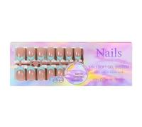 150PCS Punti Unghie Francesi Primer e Base Coat applicati in precedenza Autoadesive Morbide per DIY Arte Nessun Necessario Estensioni Durature Simili a un Salone