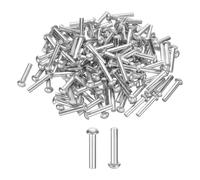150Pcs Rivetti Testa a Bacino in Alluminio Solido, M4 x 20mm per Brazier