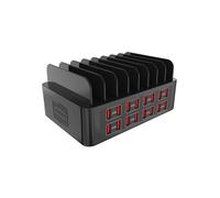 150W 16-Port Universal USB Charger Multi-Device Charging Station with Tablet Stand for 15/14/13 Pro Max S24 US PLUG