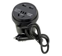 150W Car Power Plug Inverter 2 USB Charging Port Cup Type Outlet Adapter 220v