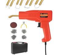 150W Kit di saldatura in plastica, 4 forme/800pcs punti caldi, kit di riparazione in plastica con pinze, lama di levigatura, custodia per il trasporto, luce di lavoro a LED