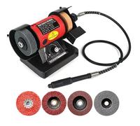 150W Mini Multifunzionale Desktop Levigatrice Lucidatrice Intaglio del Legno Lucidatura della Giada Rettifica Intagliare Macchina Smerigliatrice per coltelli