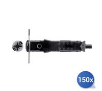 150x Maurer Tassello Acciaio Zincato + Pitoneria Con Vite Tsc E-100 Mbs106 Mm 9