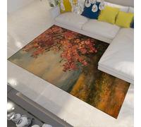 150x240cm Area Tappeto Giardino Stampa floreale Grandi tappeti per interni per sala giochi cucina lavabile sottile antiscivolo pittura a olio stile Home Decor