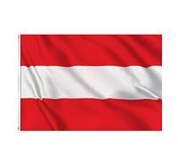 150x90cm Bandiera Austriaca, Bandiera Austria con 2 Occhielli in Metallo, Bandiera dell'Austria in Colori Vivaci, Bandiera Nazionale Austriaca per la Decorazione di Eventi Sportivi, Feste, Sfilate